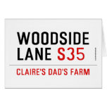 woodside  lane  Greeting/note cards