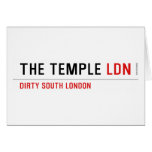 The Temple  Greeting/note cards