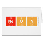 Neon  Greeting/note cards