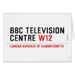 BBC TELEVISION CENTRE  Greeting/note cards