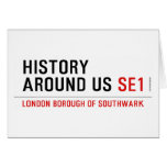 History  Around Us  Greeting/note cards