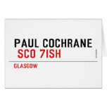 Paul Cochrane   Greeting/note cards
