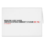 Brighton & Hove Albion American Express Community Stadium  Greeting/note cards