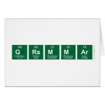Grammar  Greeting/note cards