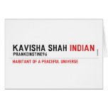 Kavisha shah  Greeting/note cards