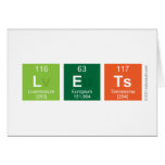 Lets  Greeting/note cards