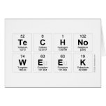 Techno
 Week  Greeting/note cards