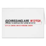 @ChrisSanClaire  Greeting/note cards