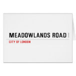 Meadowlands Road  Greeting/note cards