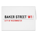 Baker street  Greeting/note cards
