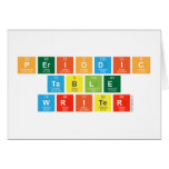 Periodic
 Table
 Writer  Greeting/note cards