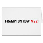 FRAMPTON ROW  Greeting/note cards