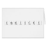 Chemistry   Greeting/note cards