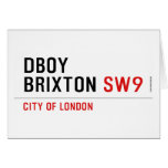 DBOY BRIXTON  Greeting/note cards