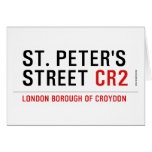 St. peter's Street  Greeting/note cards