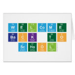 Welcome
 Back to
 School  Greeting/note cards