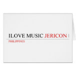 ilove music  Greeting/note cards
