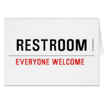 Restroom  Greeting/note cards