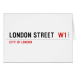 London street   Greeting/note cards