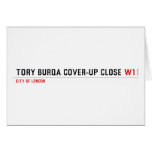 Tory Burqa Cover-up close  Greeting/note cards