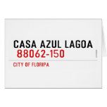 CASA AZUL LAGOA   Greeting/note cards