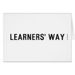 Learners' Way  Greeting/note cards