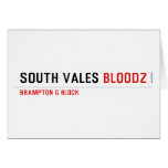 South Vales  Greeting/note cards