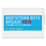 boothtown boys  brigade  Greeting/note cards