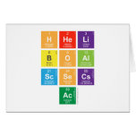 Hheli
 Boal
 Scsecs
 Ac  Greeting/note cards
