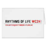 Rhythms of Life  Greeting/note cards