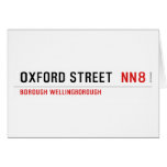 Oxford street   Greeting/note cards