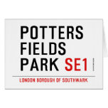 potters fields park  Greeting/note cards