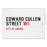 Edward Cullen Street  Greeting/note cards