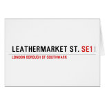 leathermarket St.  Greeting/note cards