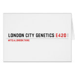 London city genetics  Greeting/note cards