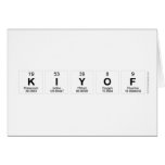 Kiyof  Greeting/note cards