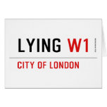 Lying  Greeting/note cards