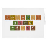 Periodic
 Table
 Writer  Greeting/note cards