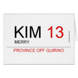 KIM  Greeting/note cards