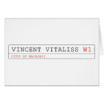 vincent vitaliss  Greeting/note cards