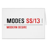 MODES  Greeting/note cards