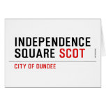 Independence Square  Greeting/note cards