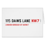 115 DAWS LANE  Greeting/note cards