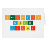 Periodic
 Table
 Writer  Greeting/note cards