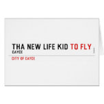 THa new life kid  Greeting/note cards