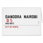 DANDORA  NAIROBI   Greeting/note cards