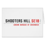 Shooters hill  Greeting/note cards