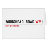 MORSHEAD  ROAD  Greeting/note cards