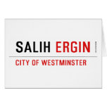Salih  Greeting/note cards