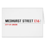 medhurst street  Greeting/note cards